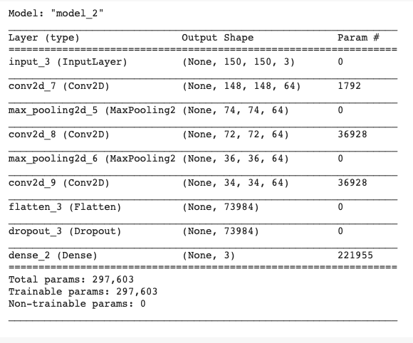 Model summary